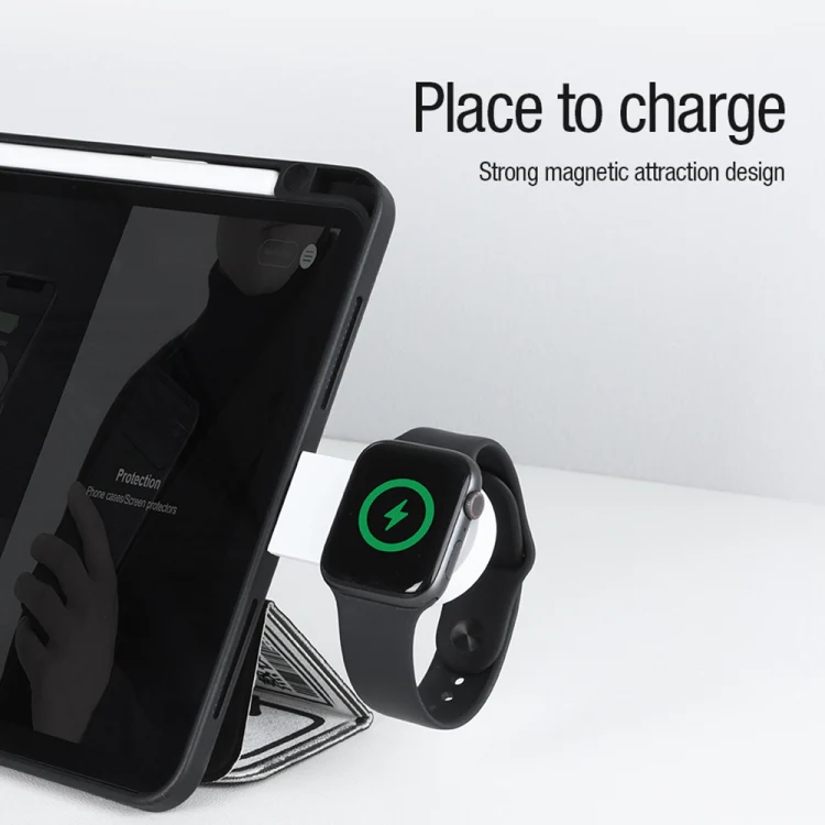For Apple Watch 1/2/3/4/5/6/7/SE NILLKIN NKT-17 Portable Magnetic Wireless Charger - Image 3