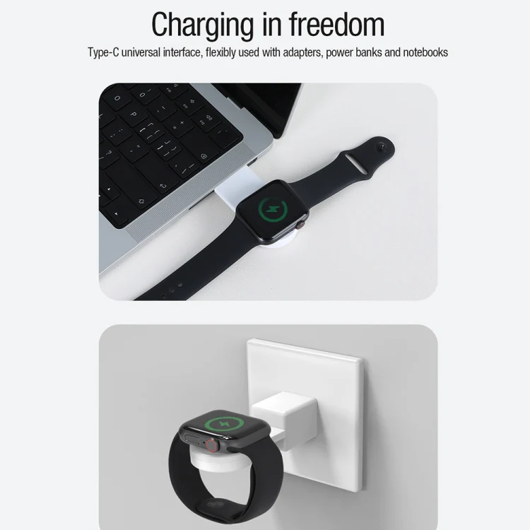 For Apple Watch 1/2/3/4/5/6/7/SE NILLKIN NKT-17 Portable Magnetic Wireless Charger - Image 4