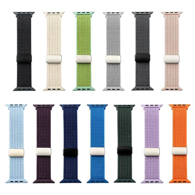 For Apple Watch 38 / 40 / 41 / S11 42mm xDfind Magnetic Buckle Nylon Woven Watch Band(Blue) - Image 3