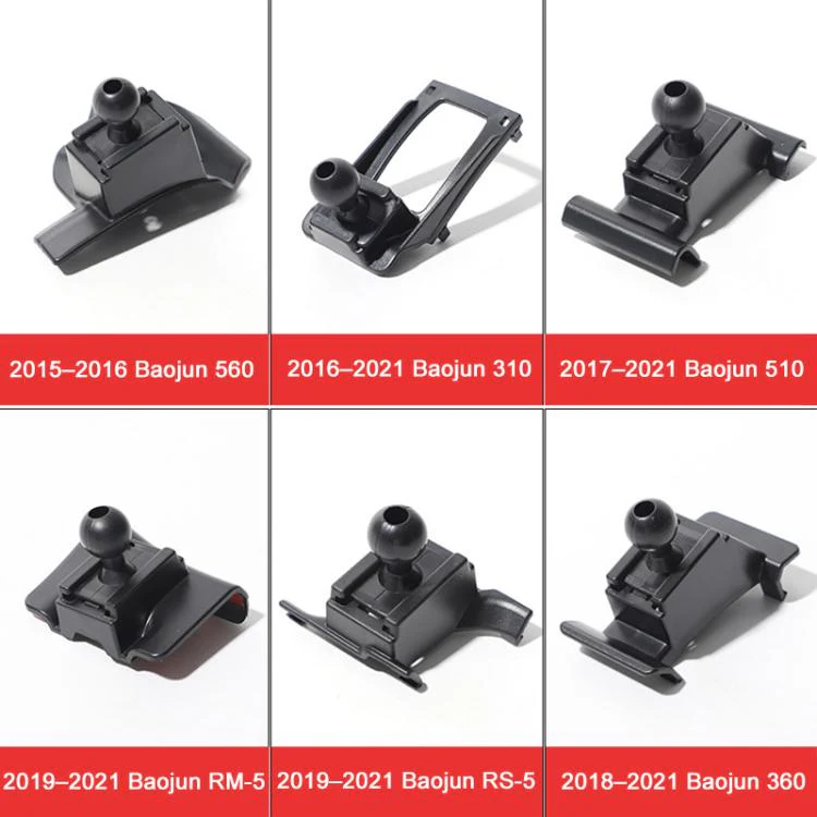 For BAOJUN 530 2020–2021 Car Air Vent Metal Gravity Phone Holder Mount(Black) - Image 7