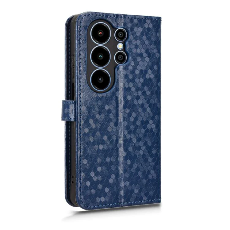 For Blackview Wave 10 Honeycomb Dot Texture Leather Phone Case(Blue) - Image 3
