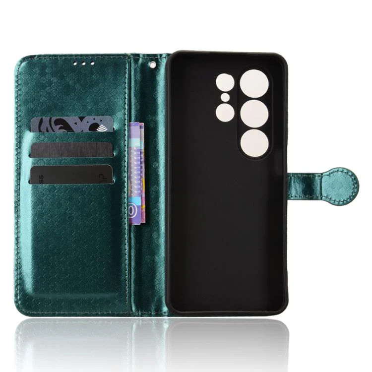 For Blackview Wave 10 Honeycomb Dot Texture Leather Phone Case(Green) - Image 4