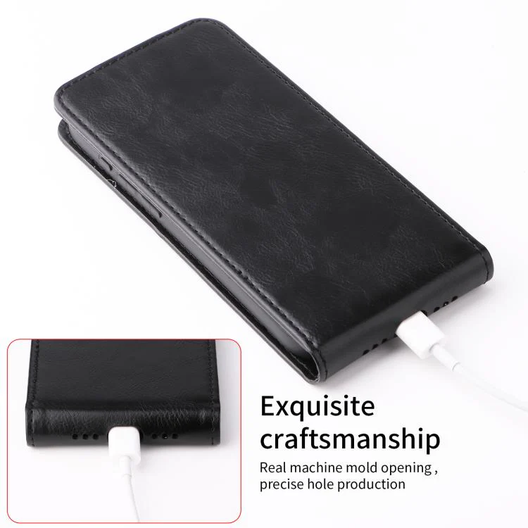 For Blackview Wave 10 Magnetic Vertical Flip Leather Phone Case with Buckle(Black) - Image 6