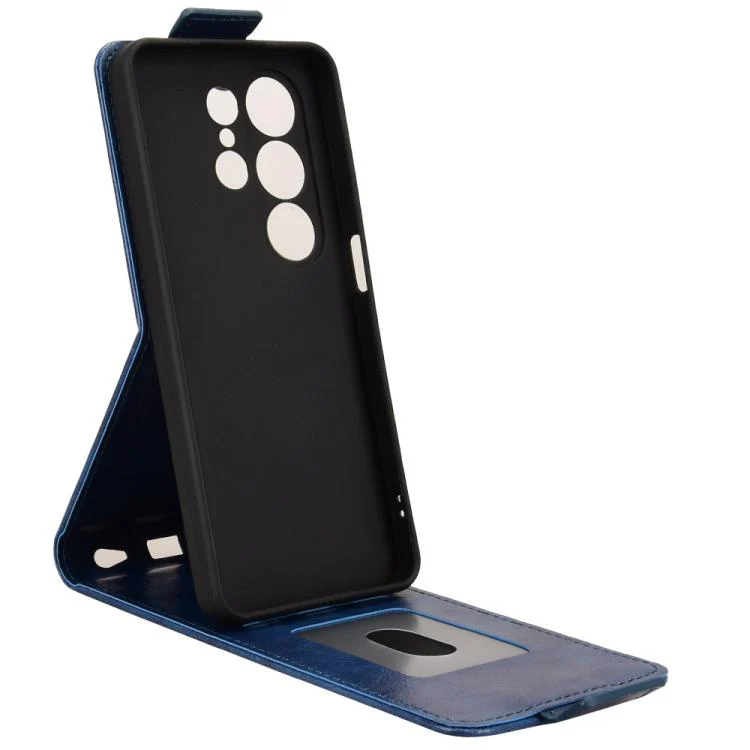 For Blackview Wave 10 Magnetic Vertical Flip Leather Phone Case with Buckle(Blue) - Image 3