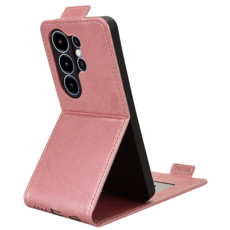 For Blackview Wave 10 Magnetic Vertical Flip Leather Phone Case with Buckle(Rose Gold) - Image 4