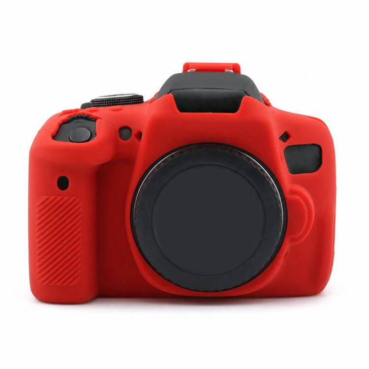 For Canon EOS 750D Soft Silicone Camera Protective Case(Red)