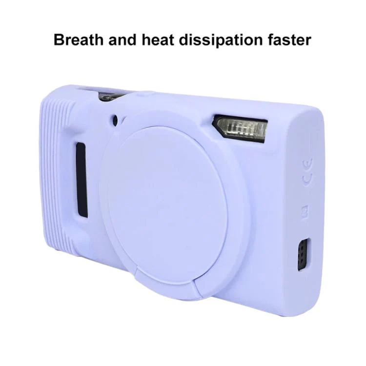 For Canon PowerShot ELPH 360 HS / IXY 650 Soft Silicone Camera Protective Case(Purple) - Image 6