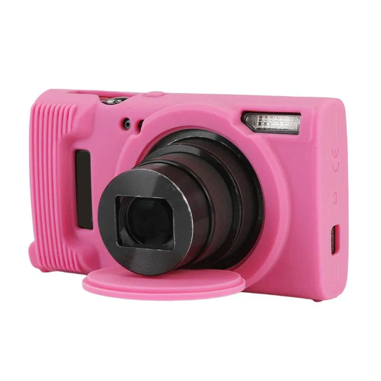 For Canon PowerShot ELPH 360 HS / IXY 650 Soft Silicone Camera Protective Case(Rose Red)