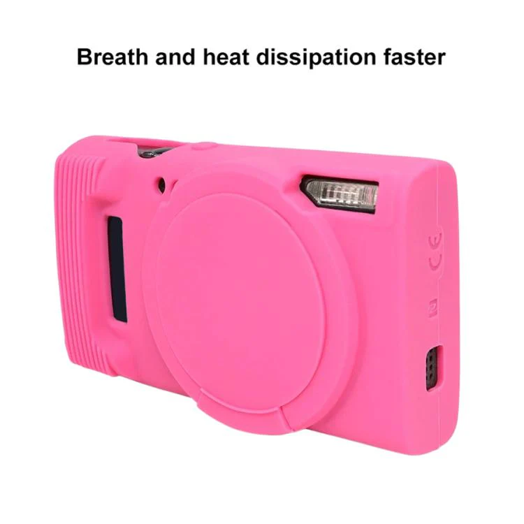 For Canon PowerShot ELPH 360 HS / IXY 650 Soft Silicone Camera Protective Case(Rose Red) - Image 6