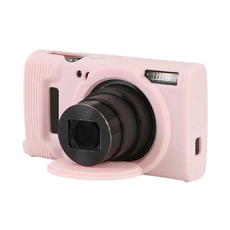For Canon PowerShot ELPH 360 HS / IXY 650 Soft Silicone Camera Protective Case(Sweet Smoke Pink)