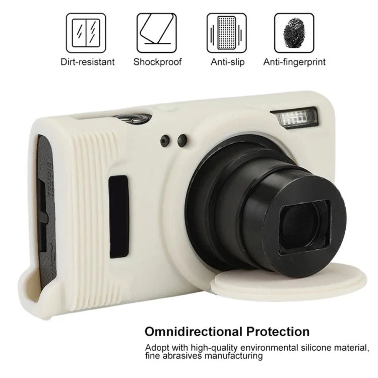 For Canon PowerShot ELPH 360 HS / IXY 650 Soft Silicone Camera Protective Case(White) - Image 4