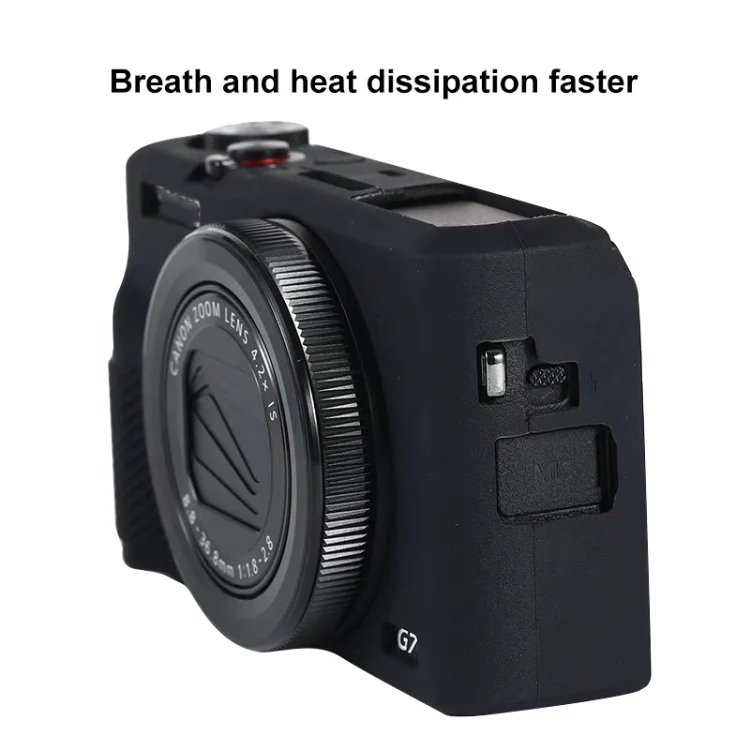 For Canon PowerShot G7 X Mark III / G7X III / G7X3 Soft Silicone Protective Case(Coffee) - Image 6