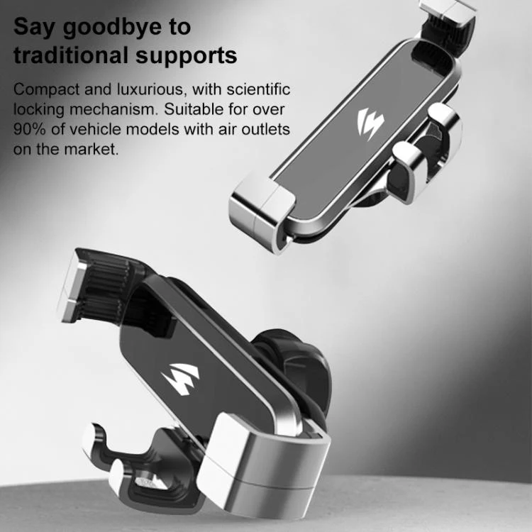 For Changan CS55 2017-2019 Car Air Vent Metal Gravity Phone Holder Mount(Black) - Image 3