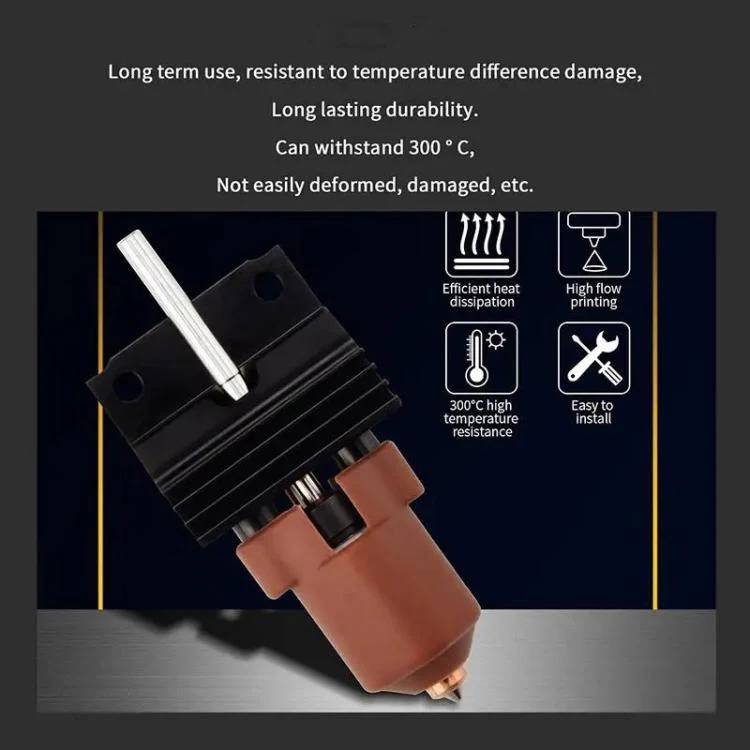 For Creality K1 / K1C / K1 Max Ceramic Hot End Kit High Flow Printer Accessory, Spec: 0.2mm - Image 4