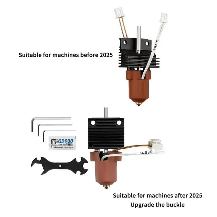 For Creality K1 / K1C / K1 Max Ceramic Hot End Kit High Flow Printer Accessory, Spec: 0.4mm For Machines After 2025 Without Heatsink - Image 7