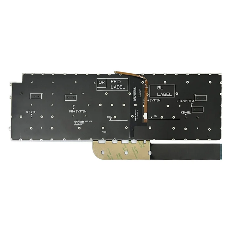 For Dell Inspiron 15-3511 3515 5510 7510 16-7610 US Version Backlight Laptop Keyboard(Black) - Image 3