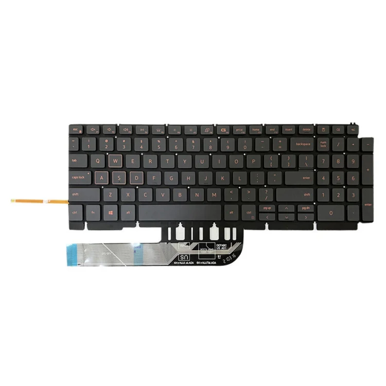 For Dell Inspiron G15 5510 5511 5515 5520 US Version Orange Backlight Laptop Keyboard - Image 2