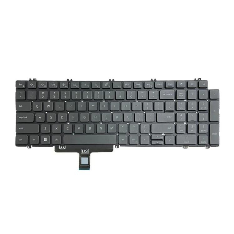 For Dell Latitude 5520 5521 Precision 3560 3561 US Version Backlight Laptop Keyboard(Black) - Image 2