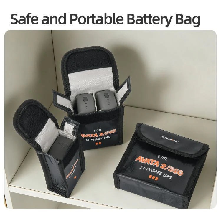For DJI Avata 2 / 360 Sunnylife Battery Explosion-proof Safe Bag Protective Li-Po Safe Bag, Quantity:For 1pc Battery - Image 4