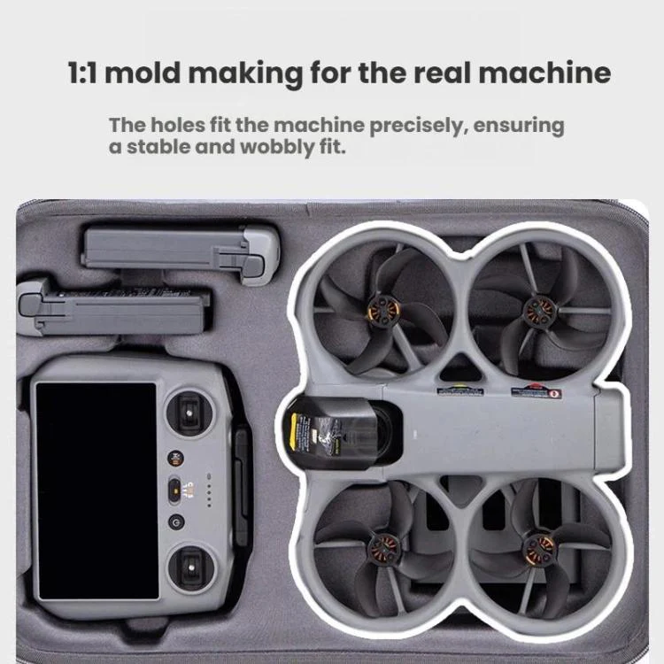 For DJI Avata 360 Fly More Combo Carrying Case Protective Storage Bag Travel Shoulder Bag Gray - Image 5