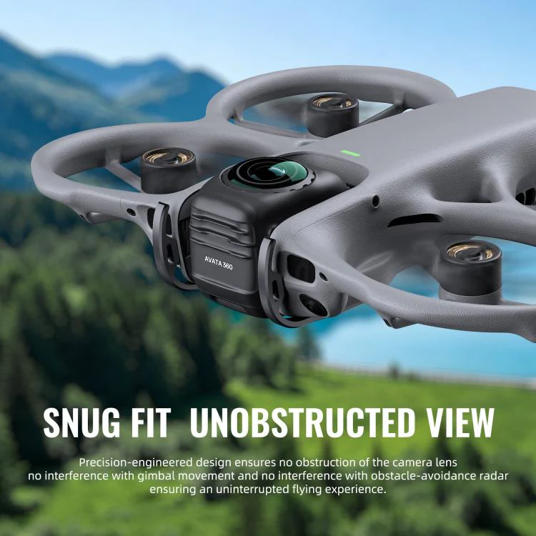 For DJI Avata 360 STARTRC Gimbal Lens Anti-collision Plastic Guard Bumper (Black) - Image 10
