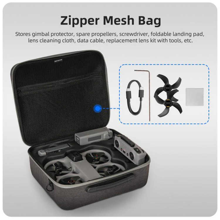 For DJI Avata 360 Sunnylife Carrying Hard Travel Storage Bag Easy Carrying Combo Bag - Image 12