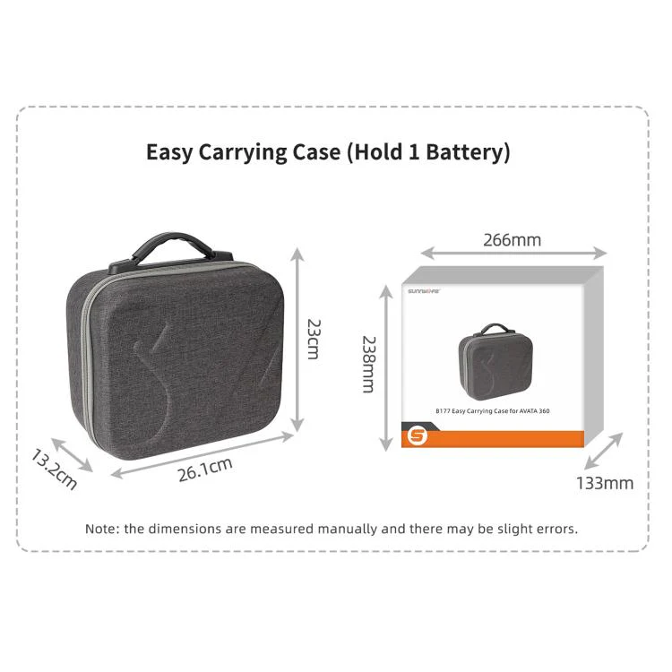For DJI Avata 360 Sunnylife Carrying Hard Travel Storage Bag Easy Carrying Combo Bag - Image 20