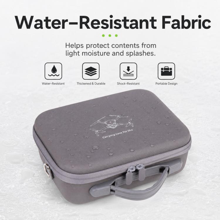 For DJI Lito 1 Drone & Standard Remote Control Storage Bag Outdoor Portable Shoulder Bag(Gray) - Image 4