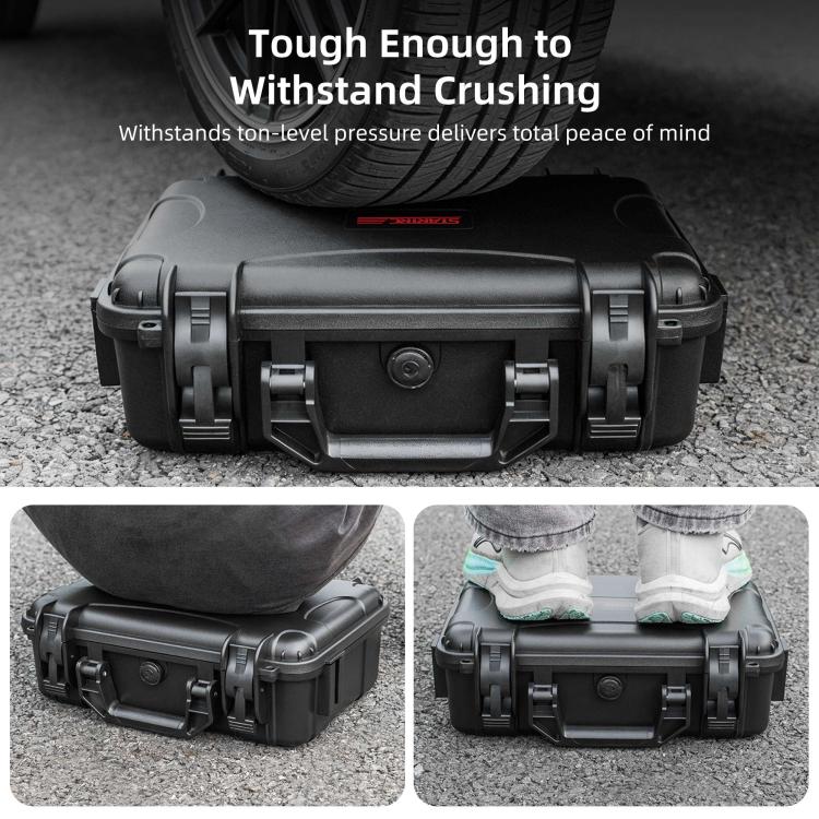 For DJI Lito 1 / X1 STARTRC PP Waterproof Shockproof Suitcase Portable Storage Box (Black) - Image 9