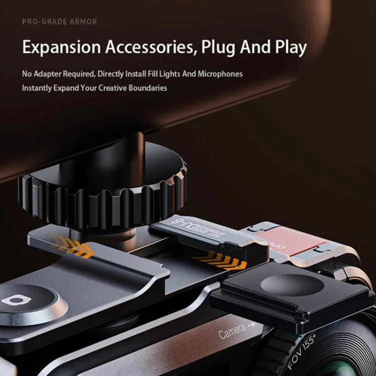 For DJI Osmo Action 6 DJ-6 Detachable Magnetic Camera Cage Frame Cover(Silver) - Image 7