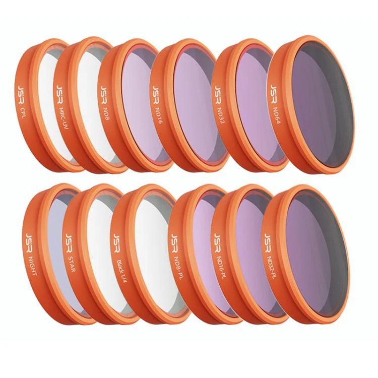 For DJI Osmo Action 6 JSR KO Series Camera Lens Filter, Filter:12 in 1 Mixed Filter
