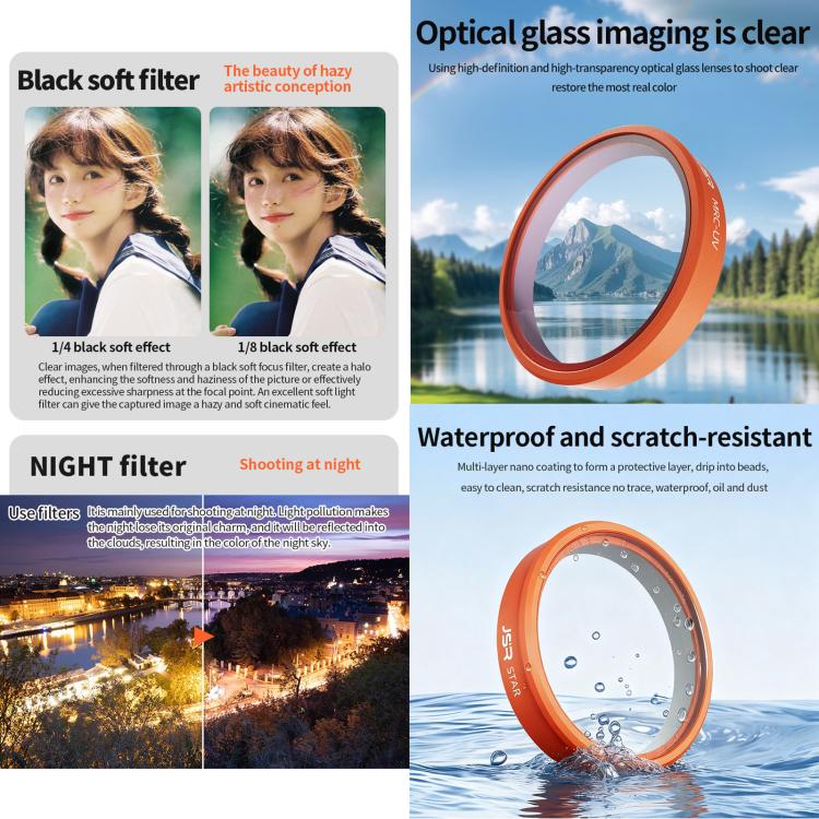 For DJI Osmo Action 6 JSR KO Series Camera Lens Filter, Filter:NIGHT - Image 6