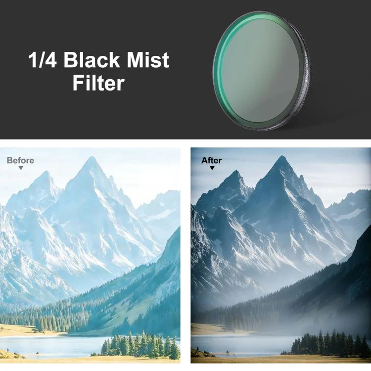 For DJI Osmo Action 6 PULUZ Action Camera Black Mist 1/4 Lens Filter - Image 6