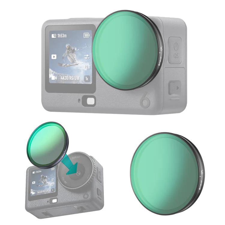 For DJI Osmo Action 6 PULUZ Action Camera CPL Lens Filter