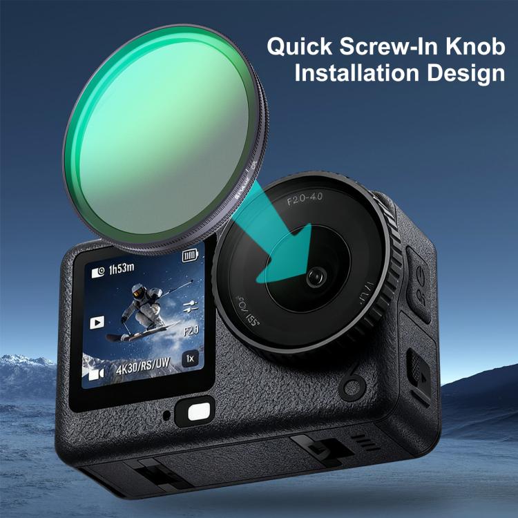 For DJI Osmo Action 6 PULUZ Action Camera CPL Lens Filter - Image 7