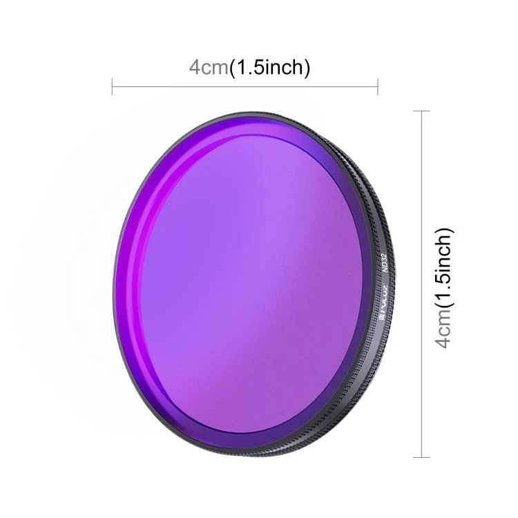 For DJI Osmo Action 6 PULUZ Action Camera ND32 Lens Filter - Image 3