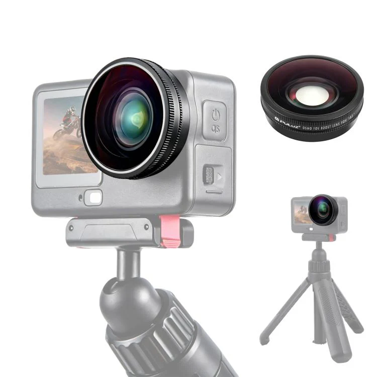 For DJI Osmo Action 6 PULUZ FOV Boost Lens 185 Degree Wide Angle Lens
