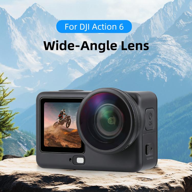 For DJI Osmo Action 6 PULUZ FOV Boost Lens 185 Degree Wide Angle Lens - Image 2