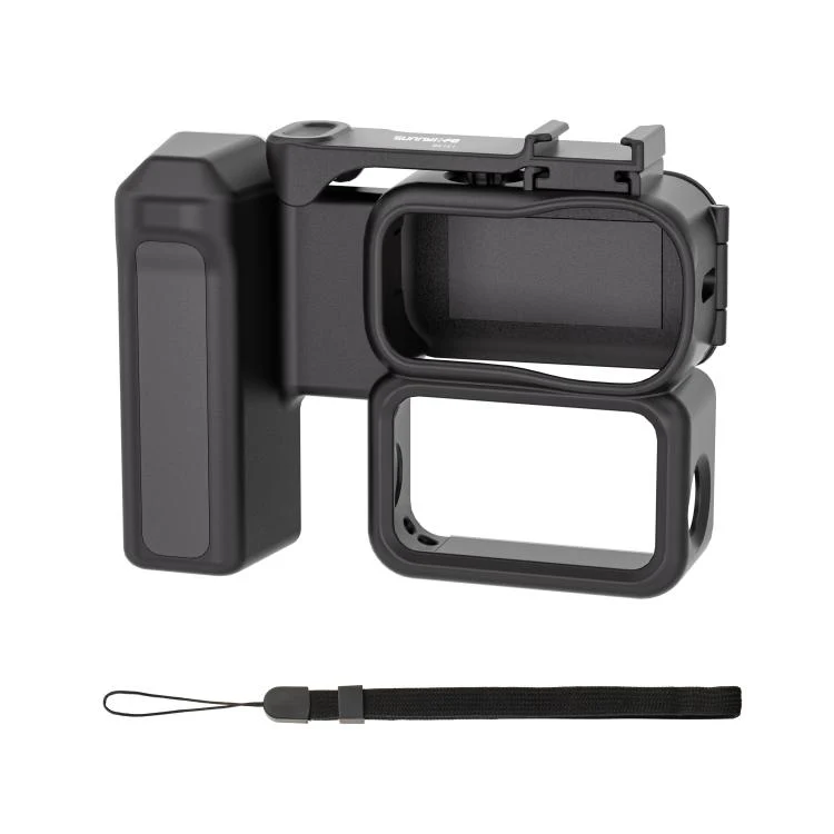 For DJI Osmo Nano Sunnylife Integrated Street Photography Handle Ergonomic Hand Grip Quick Release Shutter Handle (Black) - Image 2