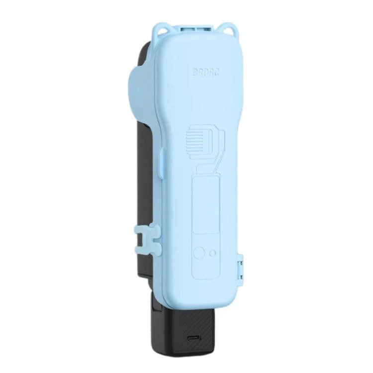For DJI Osmo Pocket 3 BRDRC Filter Storage Flip Case With Magnetic Clasp(Blue)