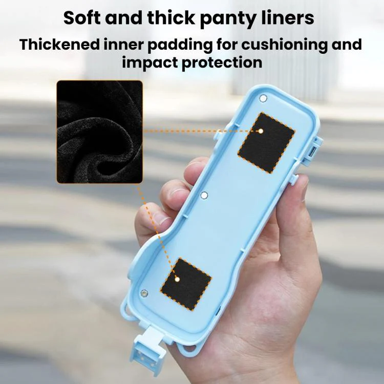 For DJI Osmo Pocket 3 BRDRC Filter Storage Flip Case With Magnetic Clasp(Blue) - Image 6