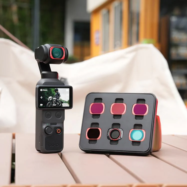 For DJI OSMO Pocket 3 Sunnylife Camera Lens Magnetic Metal Filter, Filter:3 in 1 Protective Filter Set - Image 2