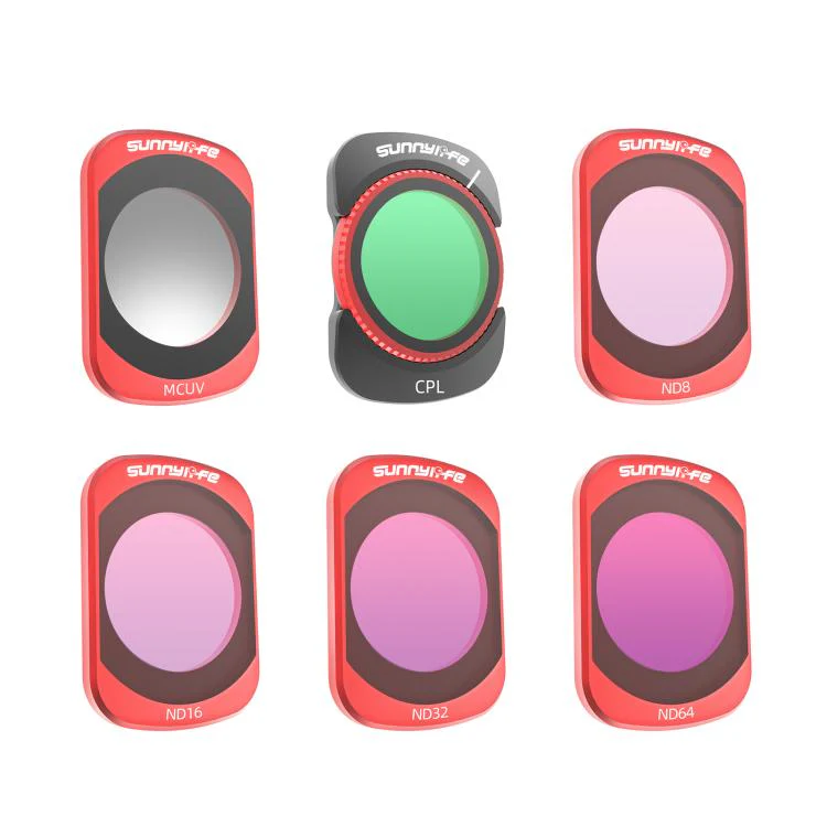 For DJI OSMO Pocket 3 Sunnylife Camera Lens Magnetic Metal Filter, Filter:6 in 1 UV CPL ND8-64