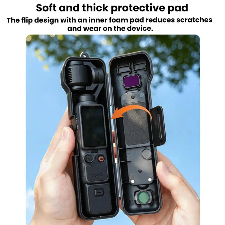 For DJI Osmo Pocket 4 / 3 BRDRC Display Gimbal Lens Cover Protective Case(Black) - Image 5