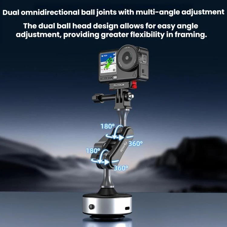 For DJI Osmo Pocket 4 / 3 Flymile Automotive Camera Electric Vacuum Cup Mount, Model: FLY075 - Image 7