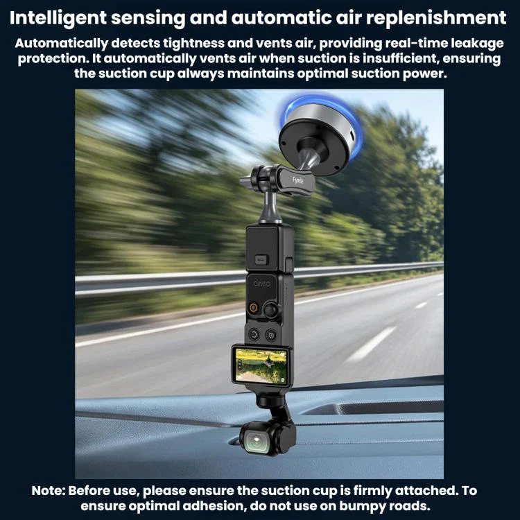 For DJI Osmo Pocket 4 / 3 Flymile Automotive Camera Electric Vacuum Cup Mount, Model: ZZ10760 - Image 8