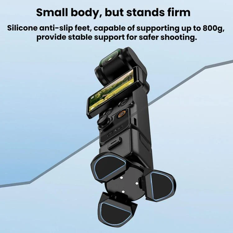 For DJI Osmo Pocket 4 / 3 / Insta360 X5 BRDRC Tripod Magnetic Mount(Black) - Image 6