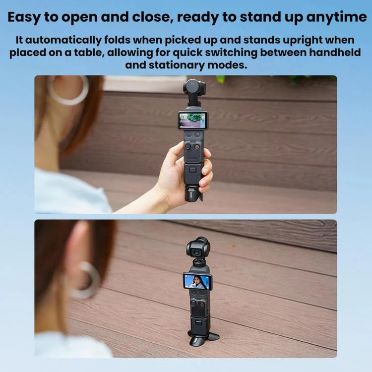 For DJI Osmo Pocket 4 / 3 / Insta360 X5 BRDRC Tripod Magnetic Mount(Black) - Image 7