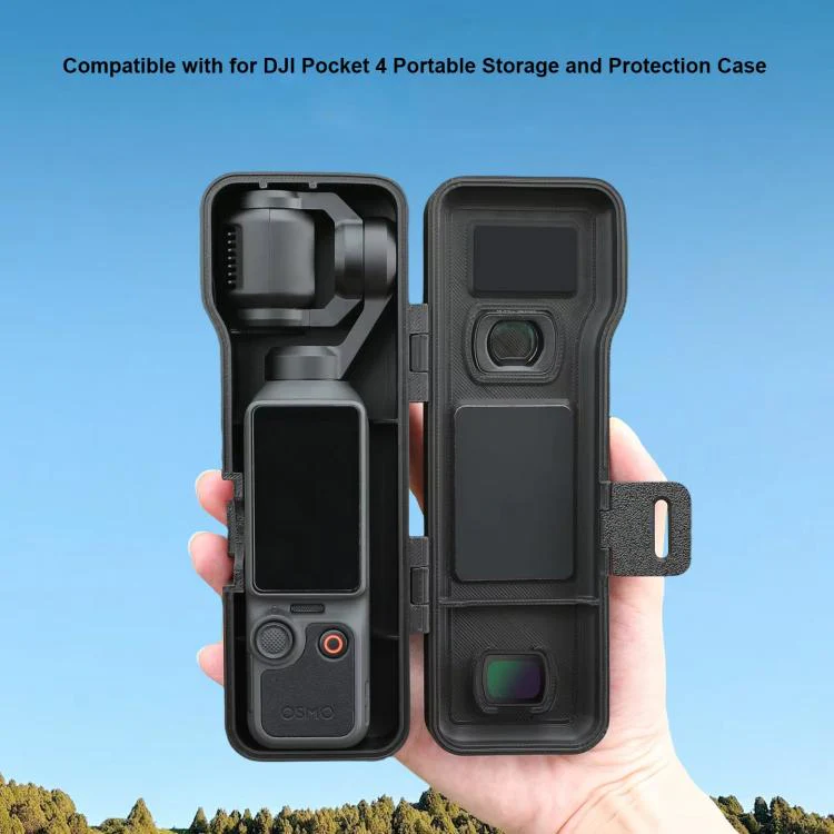 For DJI Osmo Pocket 4 / 3 Short Anti-fall Anti Scratch Shockproof Flip Cover(Pink) - Image 3