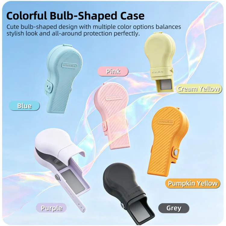 For DJI Osmo Pocket 4 / 3 Sunnylife Colorful Bulb-Shaped Gimbal Cover Camera Protector Screen Protective Shell(Grey) - Image 5